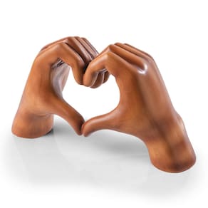 Escultura de decoração JMTTL Gold Gesture Statue Decoração de casa