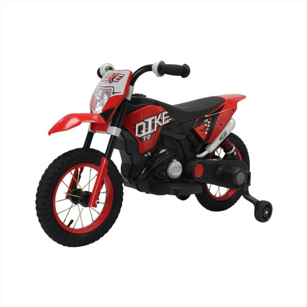 Moto Infantil Motoca Vermelha Recarregável Pneus Borracha