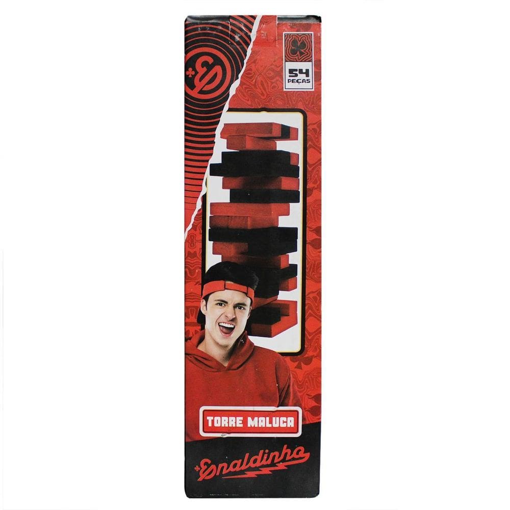 Enaldinho Torre Maluca Equilíbrio + Dado Brinquedo Infantil
