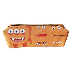 Estojo Escolar Infantil Monstros Laranja - VMP