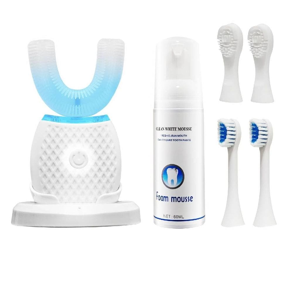 Escova de dentes elétrica ultrassônica em forma de U Mirovalix para adultos