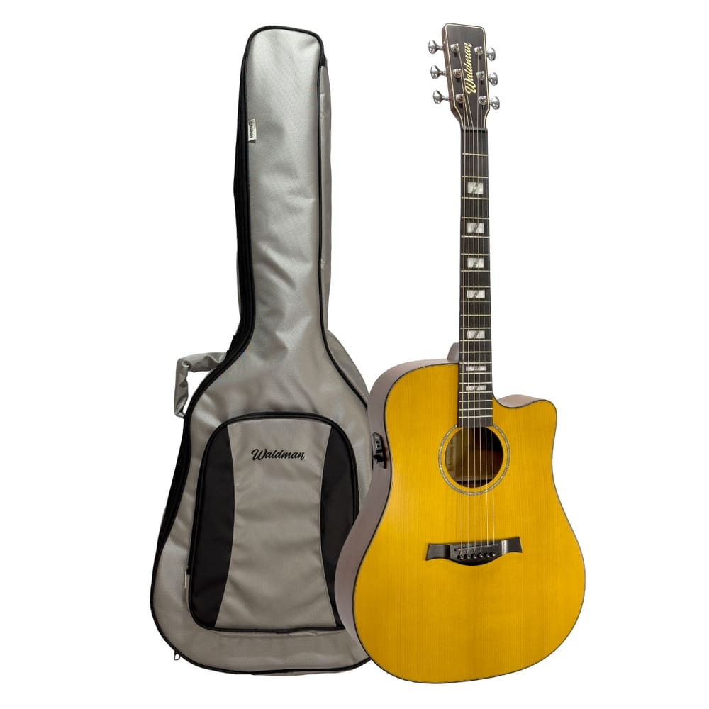 Violão Eletroacústico Aço Waldman DCEX-2041 Com Bag