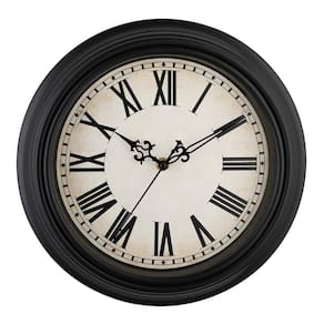 Relógio de parede Plumeet Extra Large Retro 40cm Preto