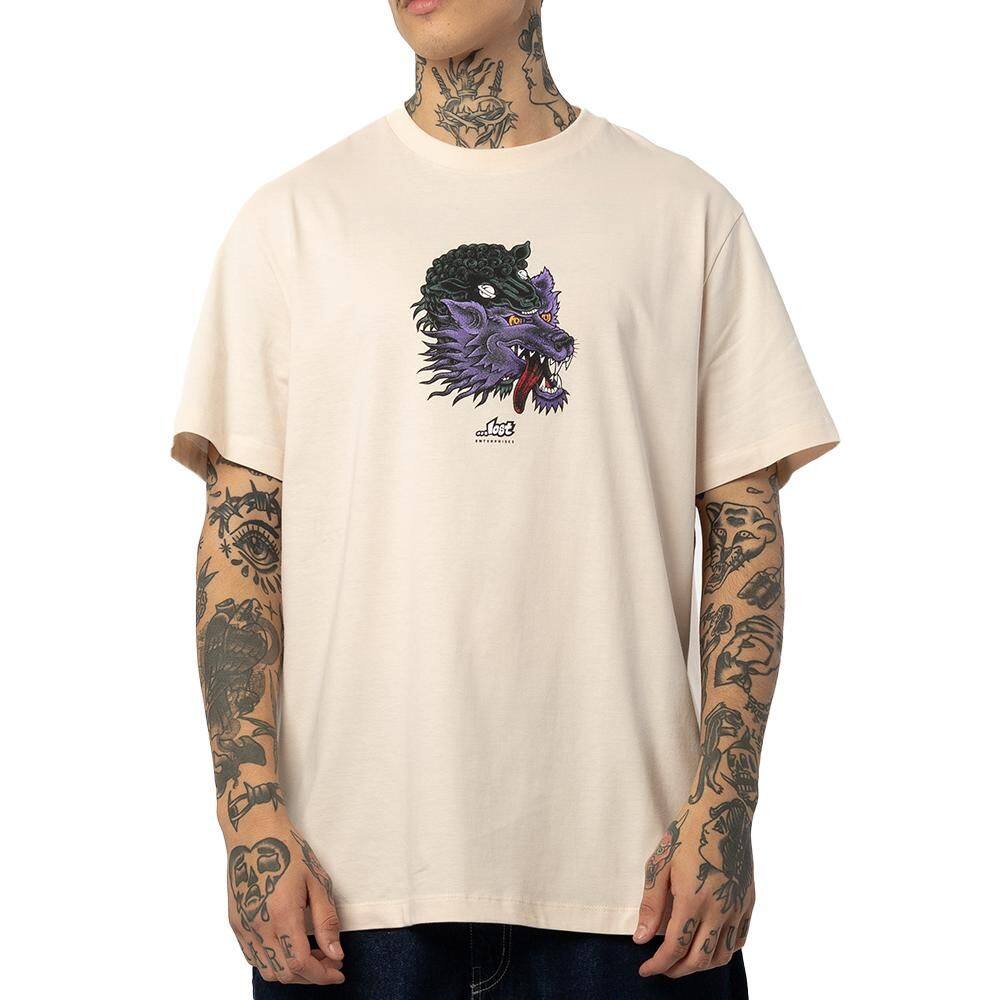 Camiseta Lost Wolf WT25 Masculina Tapioca