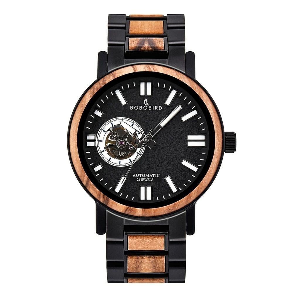 Relógio de Luxo Masculino BOBO BIRD GT045 aço inoxidável À Prova D`Água