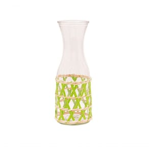 Jarra De Vidro Com Rattan Sem Tampa 1 L Mimo Style Vd22314