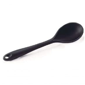 Colher Para Arroz Em Silicone Preto 27.5 Cm - Mimo Style - Sn1737p
