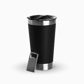 Copo Térmico De Aço Inoxidável Parede Dupla - Preto