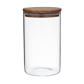 Pote Hermético Vidro Boro C- Tampa De Bambu 1 L Mimo Style