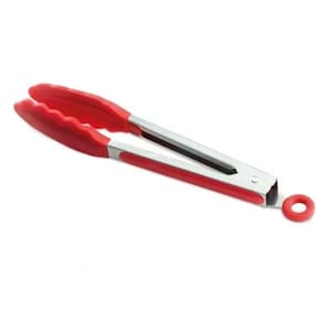 Pegador De Salada Em Inox Com Silicone Vermelho 35 Cm - Mimo Style - Sn11234