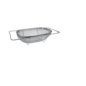 Escorredor Multiuso Com Alça Em Aço Inox 56x26 Cm - Mimo Style - A5000