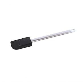 Jogo 2 Espátulas P- Bolo Silicone Cabo Inox Preto Mimo Style