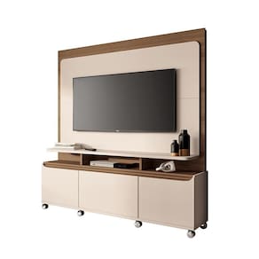 Home Estante Para Tv De Até 70 Polegadas 2 Portas E 1 GavetaMania Offwhite/castanho G26 Gran Belo