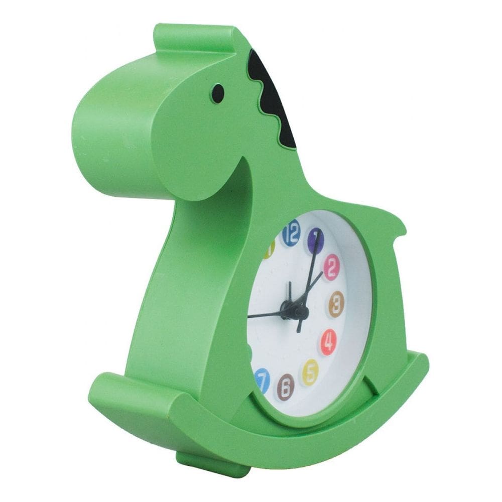 Relógio Infantil Despertador Cavalinho Balanço - 18x20cm