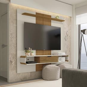 Painel para TV até 65 Polegadas com 1 Porta Basculante e Nichos Multimóveis CR45287