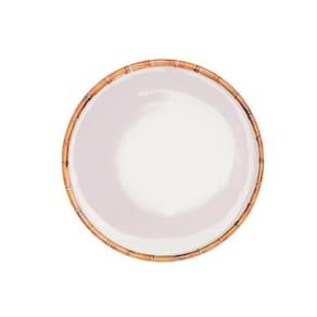 Jogo 4 Pratos De Jantar Melamina Bambu Asper 27cm Mimo Style