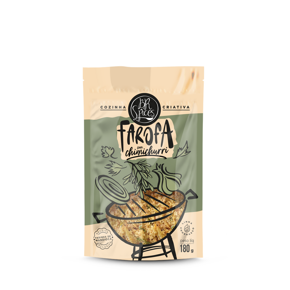 Farofa Temperada Chimichurri 180G - BR Spices