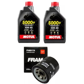 KIT TROCA ÓLEO kawasaki vulcan 650 2x MOTUL 5000 JASO MA2 10W-40 4T 1L semissintético + 1 FILTRO FRAN