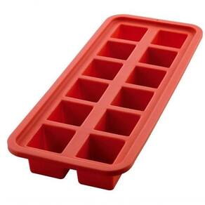Forma Para Gelo Quadrada Em Silicone Vermelho 26 Cm - Mimo Style - Sn14285