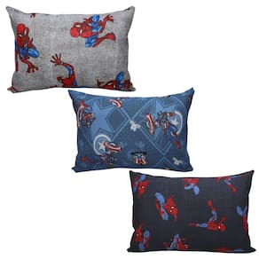 Kit 3 Fronhas Travesseiro Spider Homem Aranha Vingadores Malha Algodão