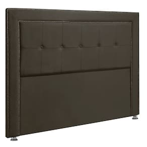 Cabeceira Estofada para Cama Box Casal 140cm Ravena Veludo - SOFA STORE Cor:Veludo Marrom