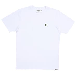 Camiseta Hurley Mini Icon Over WT25 Masculina Branco/Militar