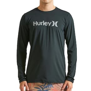 Camiseta Hurley Surf Manga Longa One&Only WT25 Preto