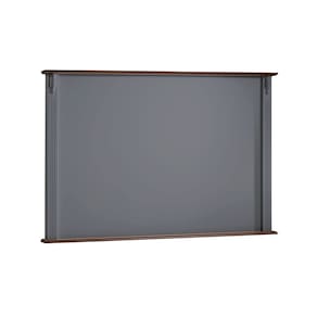 Painel de TV para Sala 150cm Clássico 50505 Linz Móveis - Cinza/Imbuia Glazer