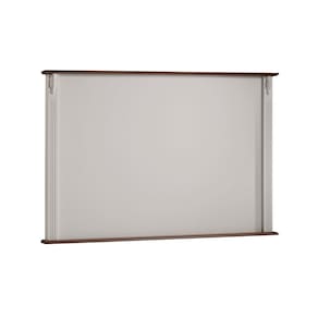 Painel de TV para Sala 150cm Clássico 50505 Linz Móveis - Off White/Imbuia Glazer