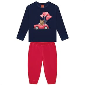 Conjunto Moletom Flanelado Kyly Menina Inverno Infantil