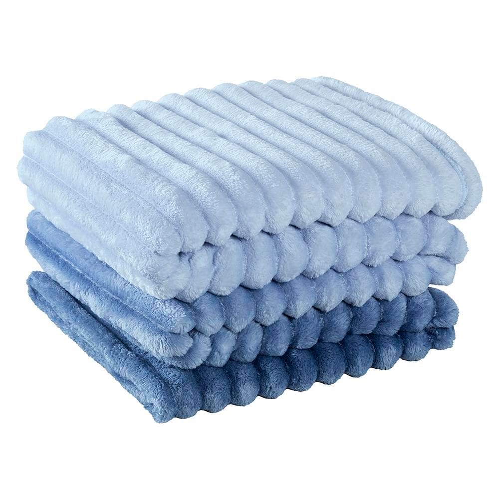 Cobertor Queen Fluffy Manta Flannel Ultrasoft - Sky