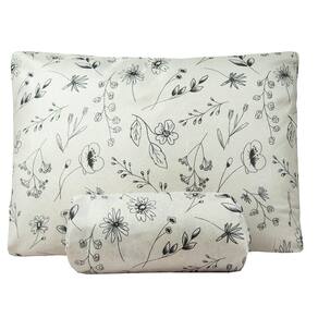 Jogo de Lençol Solteiro Bouti Basic Estampado 180 Fios 2 Peças - Minimal Floral