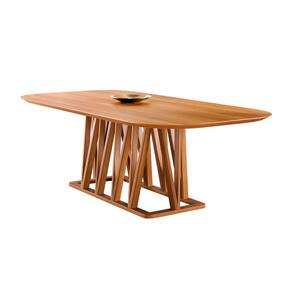 Mesa de Jantar Moderna Madeira Maciça 1,80x0,90m - Granada - Harmonia Salas