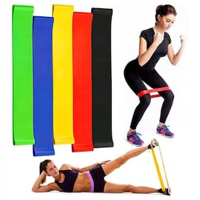 Kit 5 Faixas Elásticas Extra Forte Para Treinamento