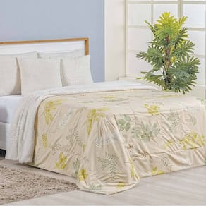 Cobertor Queen Top Line Estampado Hipercal/Sherpa 1 Peça - Natives - 100% Poliéster