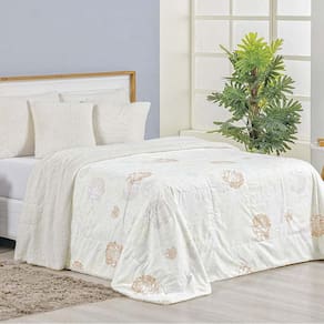 Cobertor Queen Top Line Estampado Hipercal/Sherpa 1 Peça - Garden - 100% Poliéster