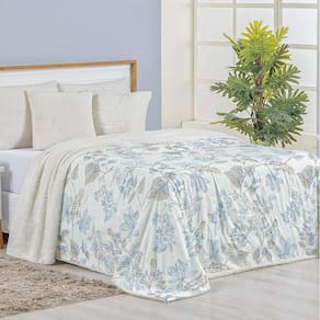 Cobertor Queen Top Line Estampado Hipercal/Sherpa 1 Peça - Lince - 100% Poliéster