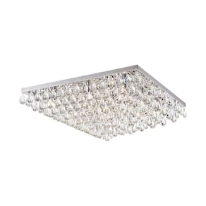 Plafon Skylight Grape 3060 Transparente G9 Bivolt Cromado-trasparente