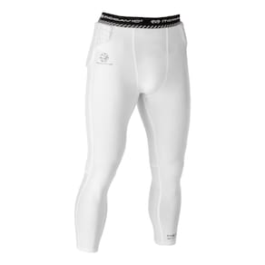Compressão de basquete 3/4 Tight McDavid HEX com almofadas XXL Whi