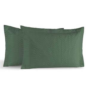 Kit Portas Travesseiros Gold Percal 200 Fios Algodão 50cm x 70cm 2 Peças - Verde Militar