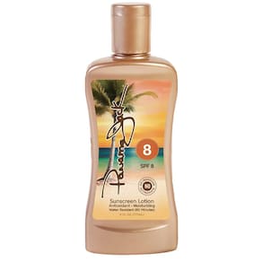 Loção de bronzeamento protetor solar Panama Jack SPF 8 177mL resistente à água