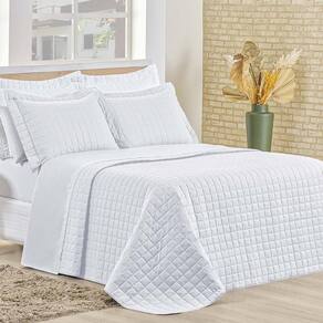 Cobre Leito Queen Montreal Algodão 150 Fios 3 Peças - Branco