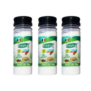 Kit 03 Unidades 140g Vivasal Light Gourmet 50% Menos Sódio
