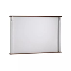 Painel de TV para Sala 195cm Clássico 50513 Linz Móveis - Branco/Imbuia Glazer