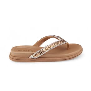 Chinelo Beira Rio 8513.112 tiras pedras Strass