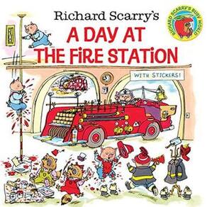 Richard Scarry s a day at the Fire Station (Pictureback Books)