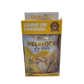 Suplemento Pelefood Dog Sticks 160g + Chaveiro - Organnact