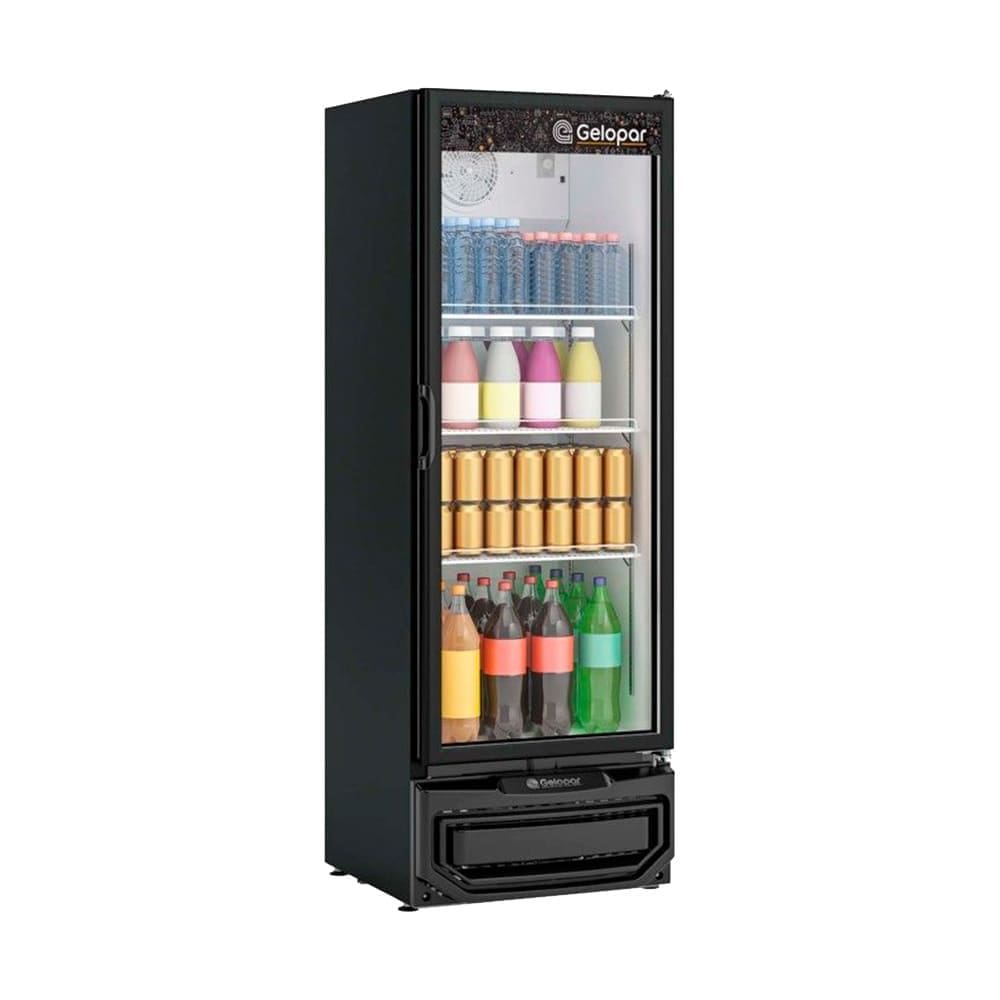 Refrigerador Vertical Gelopar Turmalina GPTU40 EL Preto 410L - 220v