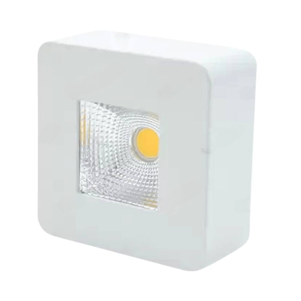 Spot Sobrepor Quadrado Branco 6cm Led 5W 3000K Bivolt