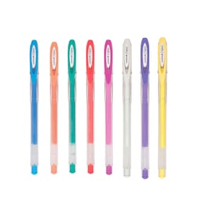 kit 08 Canetas Gel UNI BALL Signo Angelic Color 0.7mm Cores Pastel